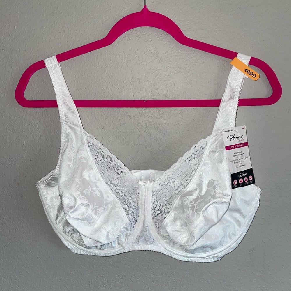 NWT Playtex white bra size 40DD